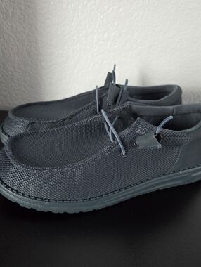Hey Dude Wally Funk Mono Dark Slate Gray Slip On Shoes Size 8 New With Tags